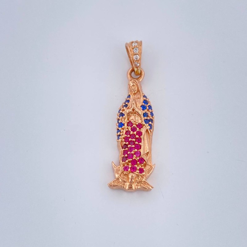 Dije Virgen Guadalupe 2.15gr / 2.8cm / Oro Rosa 18K $