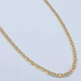 Cadena Escalera Plana 7.2gr / 60.1cm / Tres Oros +3 18K %