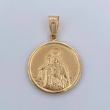Dije Sagrado Corazon De Jesus - Virgen Del Carmen 3.45gr / 3.8cm / Oro Amarillo 18K &