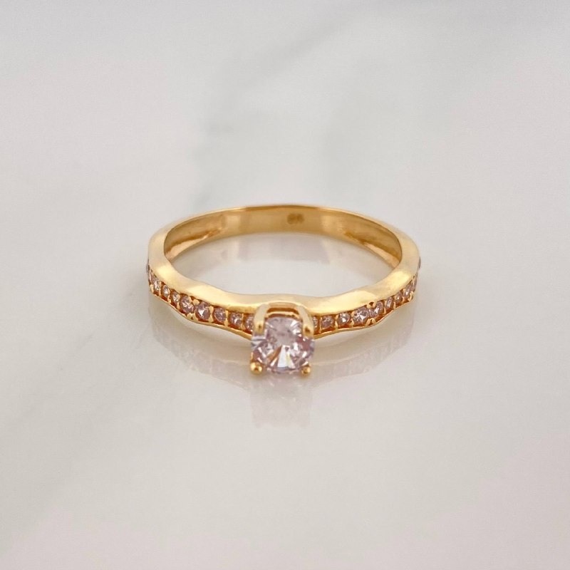 Anillo Solitario Churumbela 2 g / T6 1/2 Oro Amarillo 18K