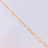 Pulso Figaro 0.98g / 19.3cm / 2,6mm Oro Amarillo 18K