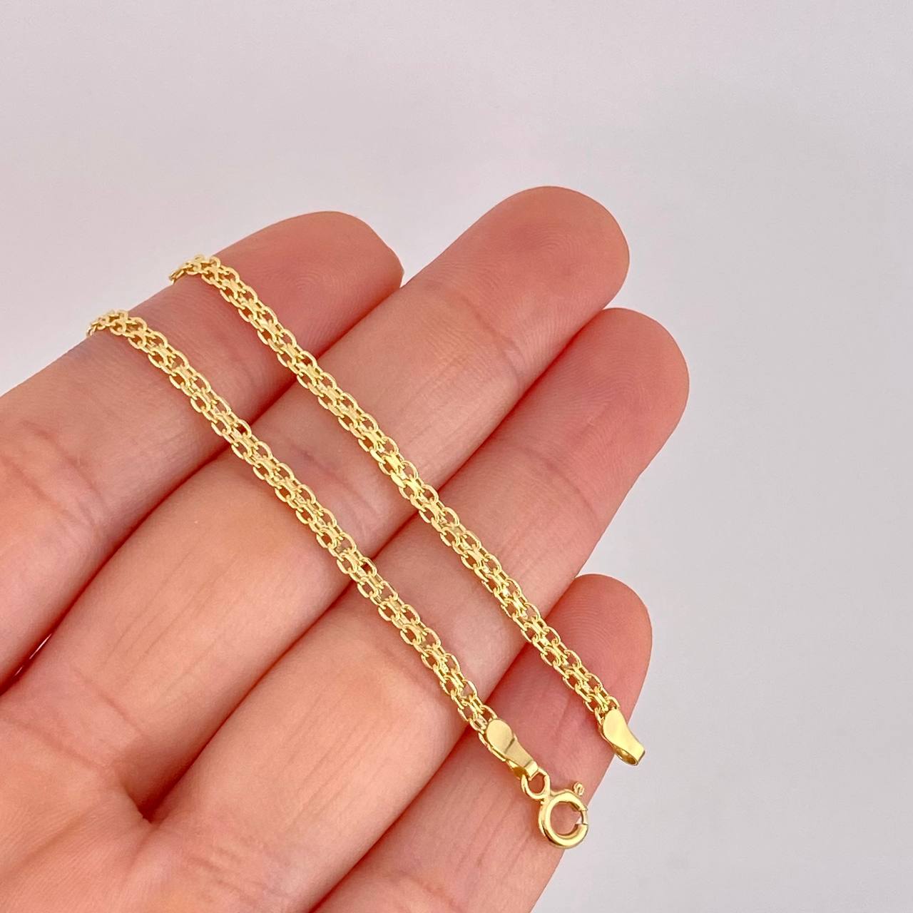 Pulso Chino 1.45g / 19.1cm / 2.55mm Oro Amarillo 18K