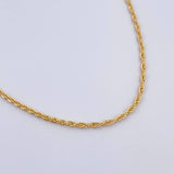 Cadena Lazo 1.25gr / 49.5cm / +3 Oro 18K &