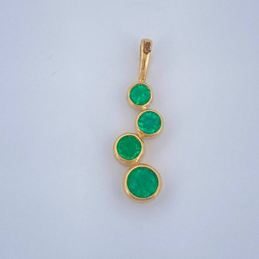 Dije Bolas 0.85gr / 2.1cm / Oro Amarillo 18K $