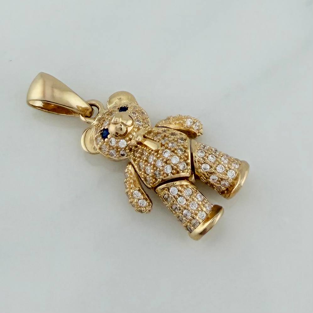 Dije Oso Articulado Corbata 4.75 g / 2.8 cm Oro Amarillo 18K