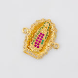 Herraje Virgen de Guadalupe 3.2g / 2cm Oro Amarillo 18K