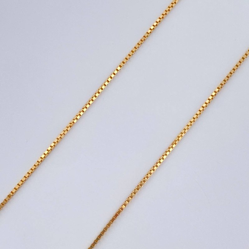Set Cadena y Dije Veneciana + San Benito 1.45gr / Oro Amarillo 18K (Oferta) $