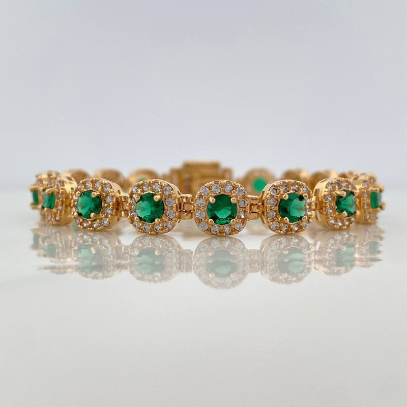 Pulso Tennis 17.05 g / 17.8 cm / 7.6 mm Oro Amarillo 18K