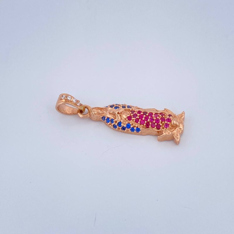 Dije Virgen Guadalupe 2.15gr / 2.8cm / Oro Rosa 18K $