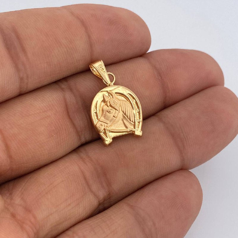 Dije Herradura Caballo 1.15gr / 2.4cm / Oro Amarillo 18K &