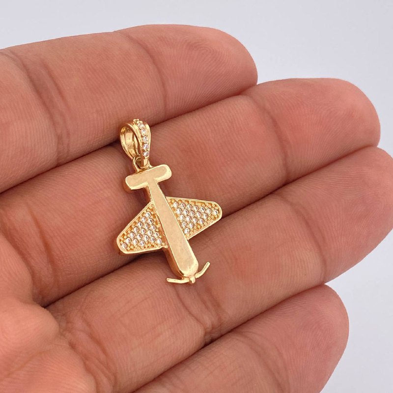 Dije Avion 2.75gr / 2.9cm / Oro Amarillo 18K $