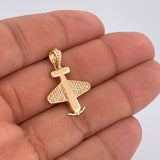 Dije Avion 2.75gr / 2.9cm / Oro Amarillo 18K $