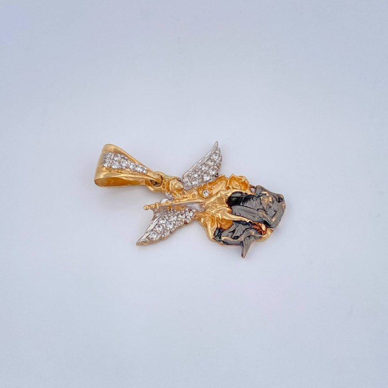 Dije San Miguel Arcángel 2.85gr / 2.8cm / Tres Oros 18K $