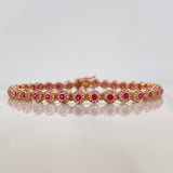 Pulso Tennis 8.9 g / 18.4 cm / 4.7 mm Oro Rosa 18K