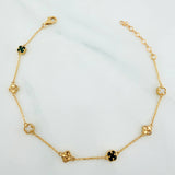 Pulso Trebol Aro Seguido 3.2 g / 20.7 cm / 4.8 mm Oro Amarillo 18K