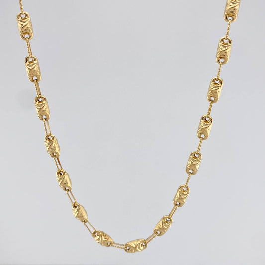 Cadena Rustica X 14 g / 62 cm / 4 mm Oro Amarillo 18K