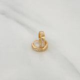 Candongas Carril 0.85 g / 1 cm Oro Amarillo 18K