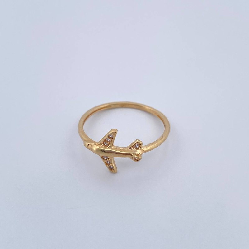 Anillo Avion 1.5gr / T7 1/2 / Oro 18K &