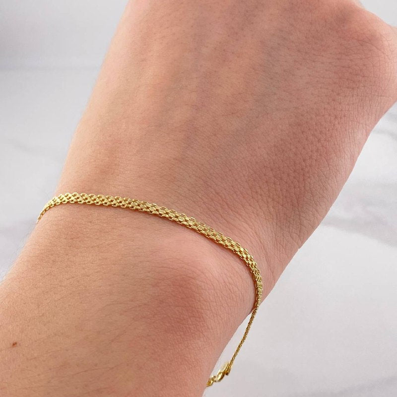Pulso China 1.6g / 21.2cm / 2.75mm Oro Amarillo 18K