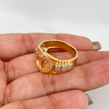 Anillo Correa Corona 6.45 g / T9 1/2 Tres Oros 18K