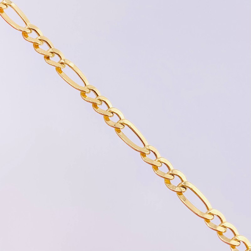 Pulso Fígaro 2.25g / 19.7cm / 4.2mm Oro Amarillo 18K