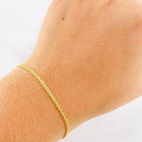 Pulso China 2.4g / 18.9cm / 2.4mm Oro Amarillo 18K