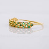 Anillo Tres Carriles 0.9g / T5 3/4 Oro Amarillo 18K