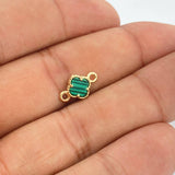 Herraje Trebol 0.65gr / 1.2cm / Oro Amarillo 18K &