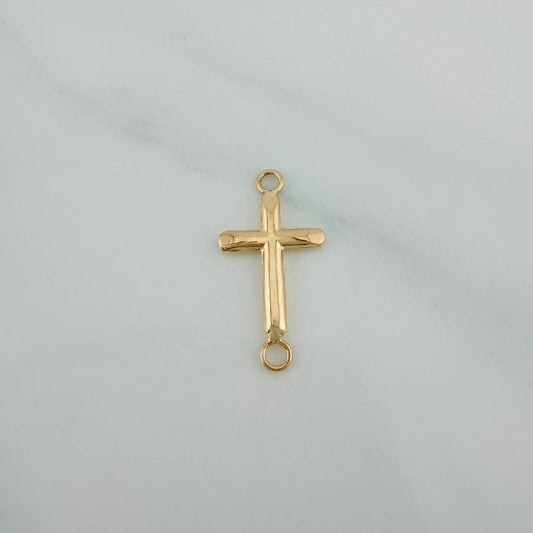 Herraje Cruz 0.4gr / 2.1cm / Oro Amarillo 18K %