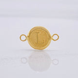 Herraje Circulo Letra L 0.4g / 1.5cm Oro Amarillo 18K