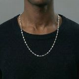 Cadena Flor Espejo 4.8gr / 50cm / 3.4mm Plata 925