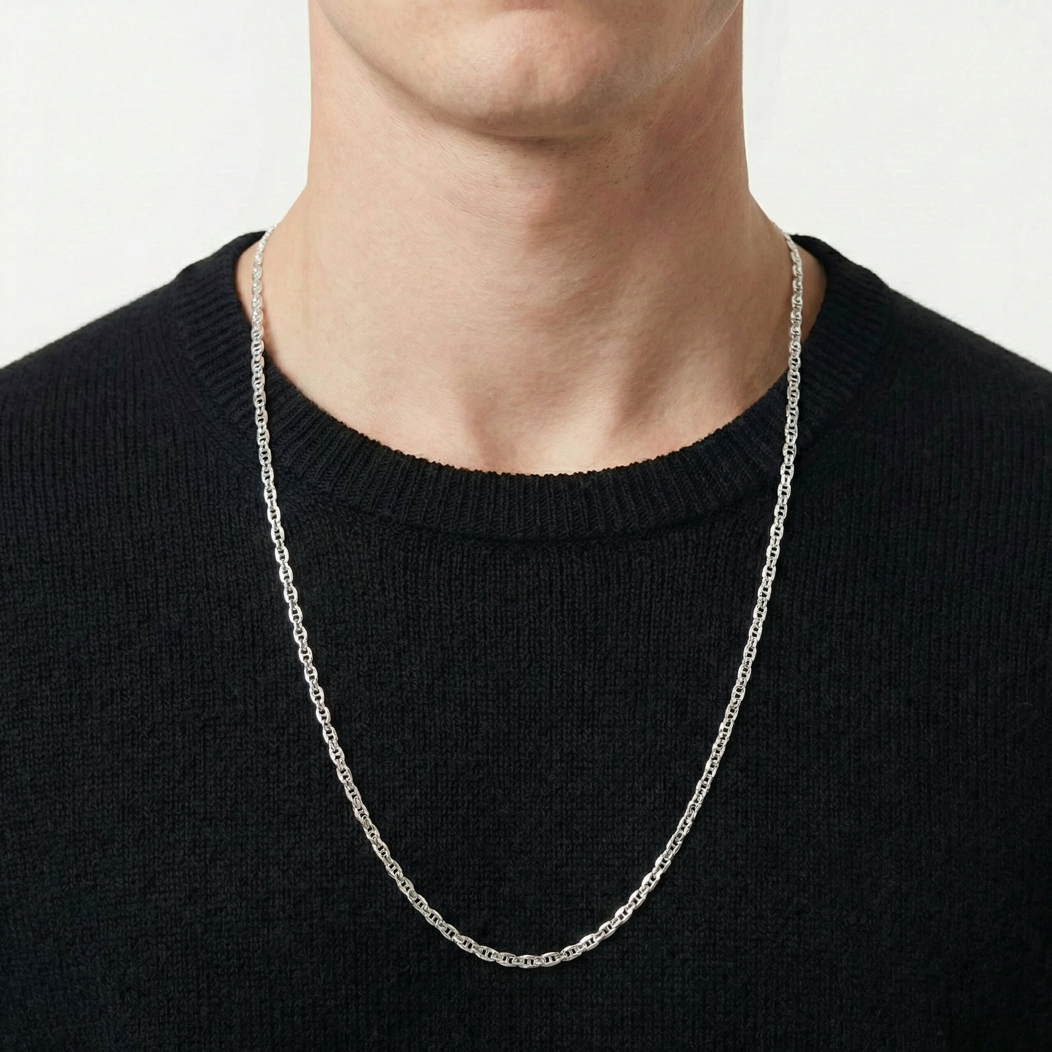 Cadena Plana 5.05gr / 60cm / 2.7mm Plata 925