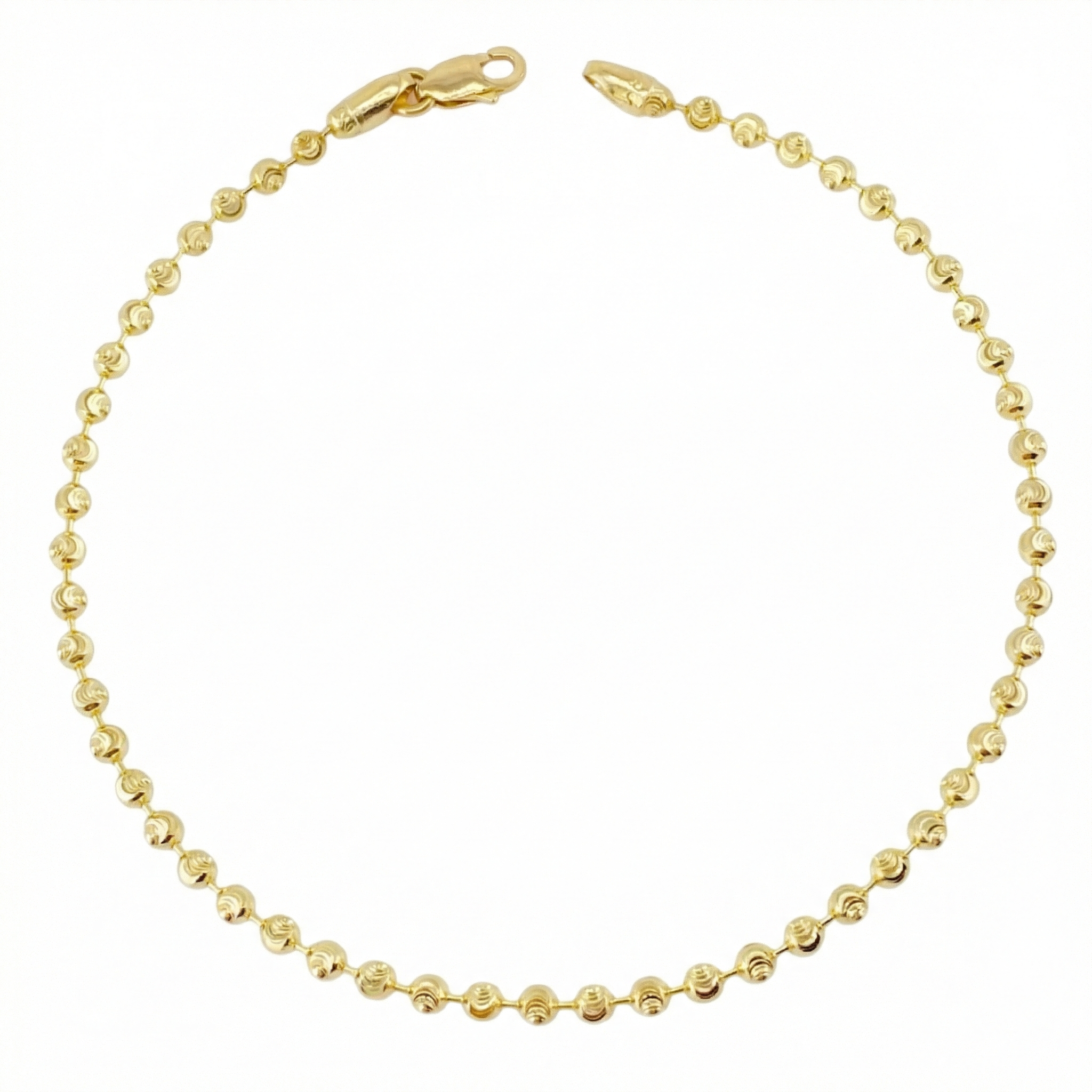Pulso Militar Media Luna 3.6gr / 18cm / 2.5mm Oro Amarillo Nac.Esp. 18K ©