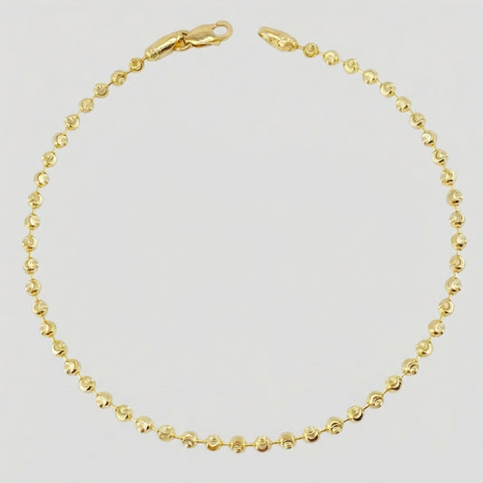 Pulso Militar Media Luna 4gr / 19cm / 2.5mm Oro Amarillo Nac.Esp. 18K