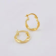 Candongas Melcocha 1.05 g / 1,6 cm Oro Amarillo 18K