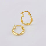 Candongas Melcocha 1.05 g / 1,6 cm Oro Amarillo 18K