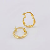 Candongas Melcocha 1.05 g / 1,6 cm Oro Amarillo 18K