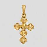 Dije Trebol Dorado 2.35 g / 3 cm Oro Amarillo 18K