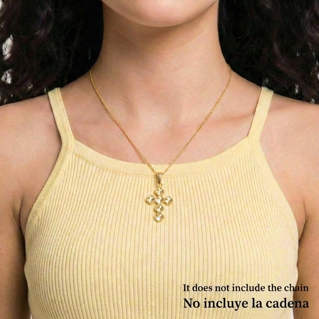 Dije Trebol Dorado 2.35 g / 3 cm Oro Amarillo 18K