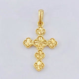 Dije Trebol Dorado 2.6 g / 3.3 cm Oro Amarillo 18K