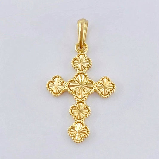 Dije Trebol Dorado 2.5 g / 3.3 cm Oro Amarillo 18K