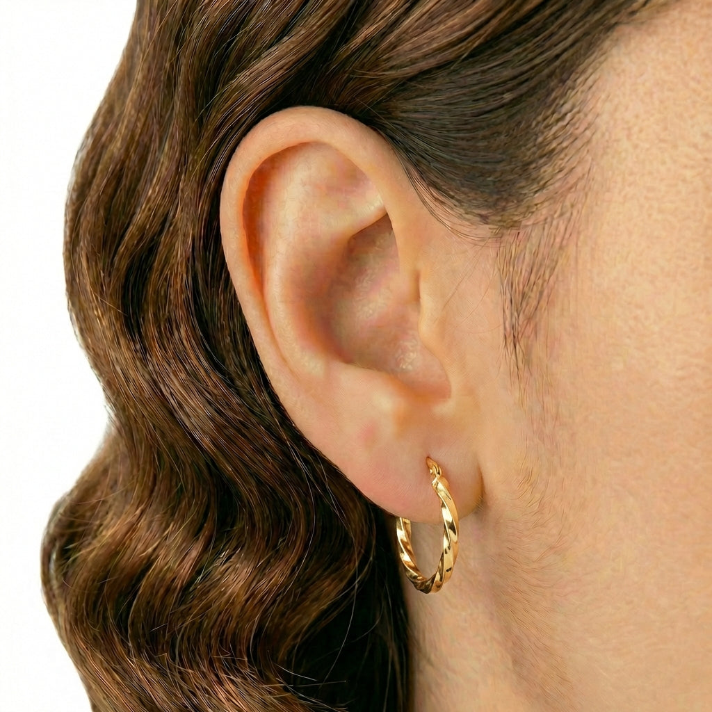 Candongas Kari 2.25gr / 2.6cm / Oro Amarillo 18K &