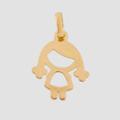 Dije Niña Silueta 0.45 g / 1.9 cm Oro Amarillo 18K