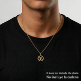 Dije Circulo Letra 0.5 g / 1.9 cm Oro Amarillo 18K