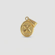 Dije Letra X 0.55gr / 2cm / Ovalada Texturizada Oro Amarillo 18K