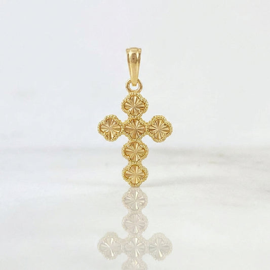 Dije Trebol Dorado 2.4 g / 3 cm Oro Amarillo 18K