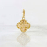 Dije Trebol Dorado 0.8 g / 1,8 cm Oro Amarillo 18K