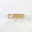 Herraje Placa Pie 0.8 g / 2.8 cm Oro Amarillo 18K