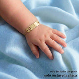 Herraje Placa Pie 0.8 g / 2.8 cm Oro Amarillo 18K