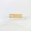 Herraje Placa Corona 0.75 g / 2.8 cm Oro Amarillo 18K